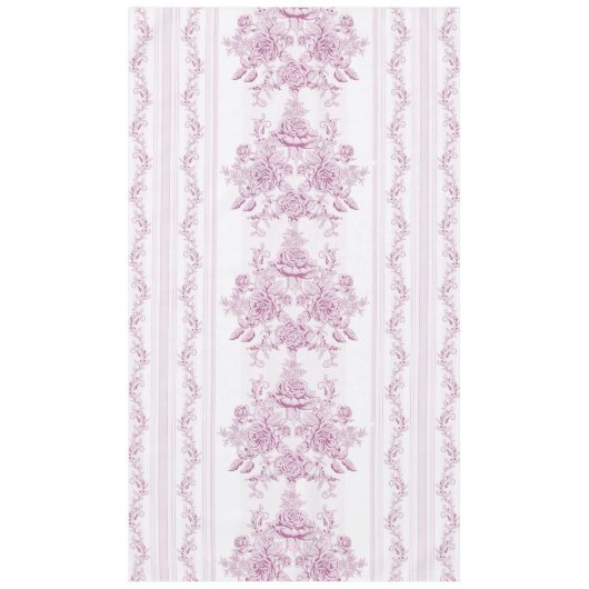 French chic,pink,toile,floral,pattern,victorian,Fl テーブルクロス (正面)