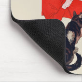 French Chocolate Party Steinlen Art マウスパッド (コーナー)