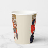 French Chocolate Party Steinlen Art 紙コップ (右)