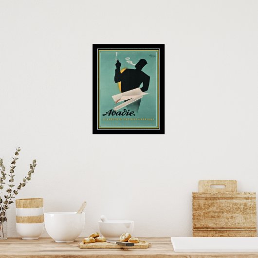 French Cigarette Paper Ad ca. 1930s ポスター (キッチン)