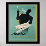 French Cigarette Paper Ad ca. 1930s ポスター<br><div class="desc">1930s. Deco style,  advertisement for  Abadie cigarette papers. 16x20 shown here. Available on other options and products.</div>