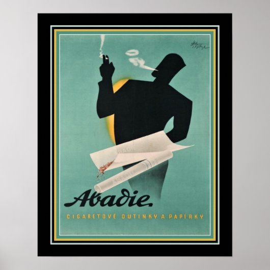 French Cigarette Paper Ad ca. 1930s ポスター (正面)