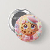 French Cookie 缶バッジ (正面&裏面)