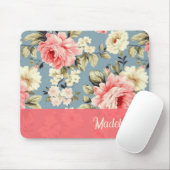 French Cottage Garden Floral Chic Shabby マウスパッド (マウス)