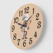 French Country Chief Acrylic Wall Clock ラージ壁時計 (傾斜)