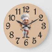 French Country Chief Acrylic Wall Clock ラージ壁時計 (正面)
