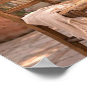 French Country Courtyard Coffee Table  ポスター (角)