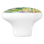 French Country Decor Honeysuckle Flowers セラミックノブ (側面)