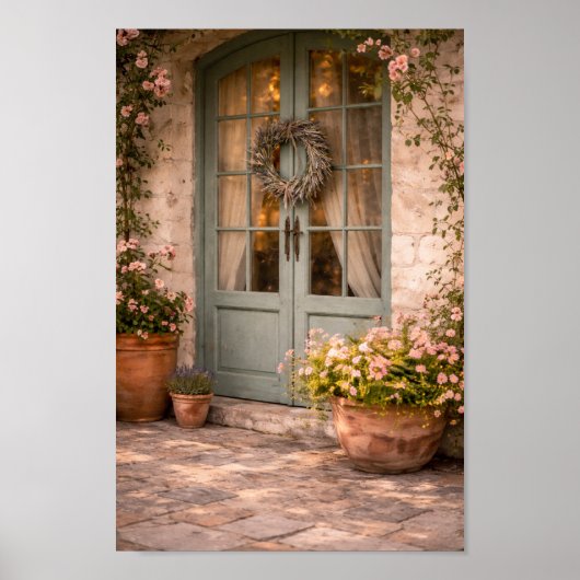 French Country Door Wall Art ポスター (正面)
