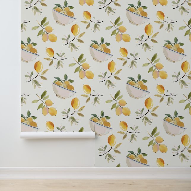 French Country Lemon Pattern 壁紙 (アプリケーション)