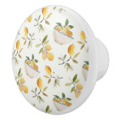 French Country Lemon Pattern Ceramic Pull セラミックノブ (右)
