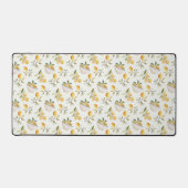 French Country Lemon Pattern Desk Mat デスクマット (正面)