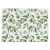 French Country Olive Pattern  ラージペーパーバッグ (裏面)