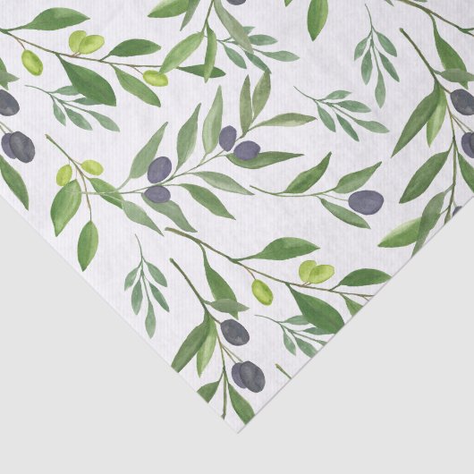 French Country Olive Pattern 薄葉紙 (詳細)