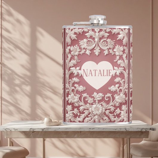 French Country Opulent Baroque Scrollwork Grandeur フラスク