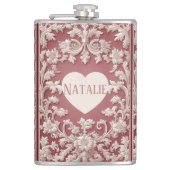 French Country Opulent Baroque Scrollwork Grandeur フラスク (正面)