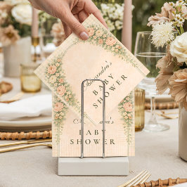 French Country Rose Arch Baby Shower スタンダードカクテルナプキン
