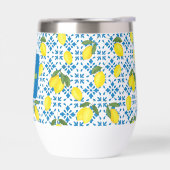 French Country Tile Lemon Pattern Name Monogram (左面)