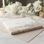 French Country Toile Wedding Guest Book ゲストブック