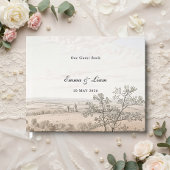 French Country Toile Wedding Guest Book ゲストブック