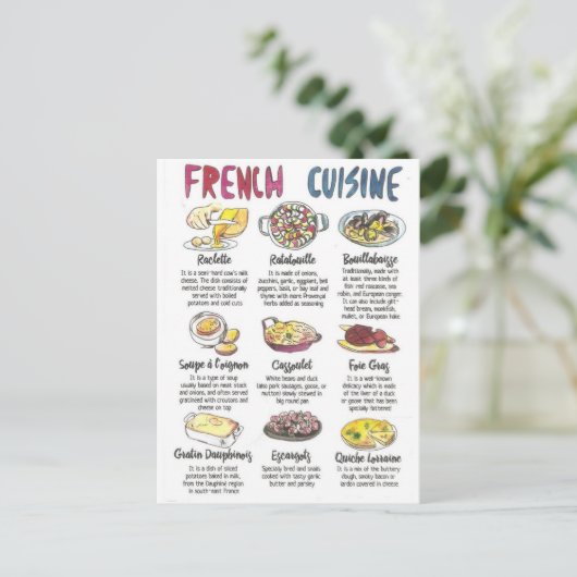 French cuisine ポストカード (スタンド正面)