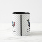 French Dog Force and Elegance Mug マグカップ (中央)