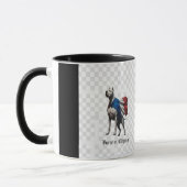 French Dog Force and Elegance Mug マグカップ (左)