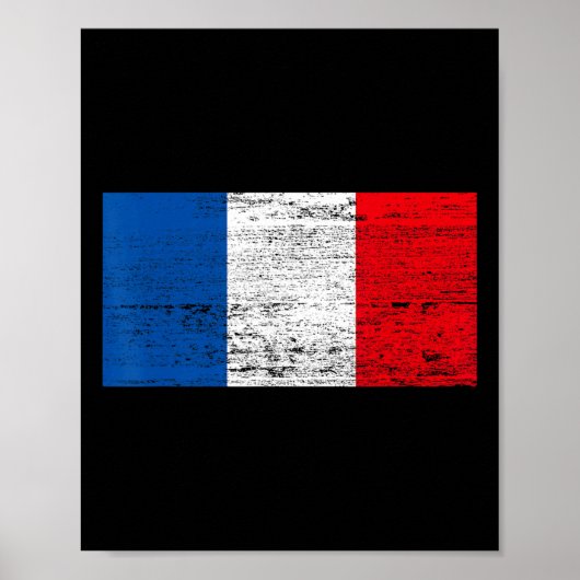 French Flag France Flag Viva La France  ポスター (正面)