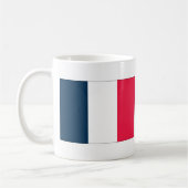 French Flag & National Anthem Title & Some Lyrics コーヒーマグカップ (左)