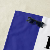 French flag of France personalized beach towel ビーチタオル (インサイチュ)