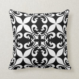 French Fleur de Lys Patternのカスタマイズ可能な色 クッション