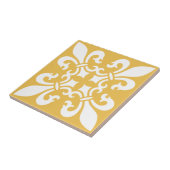 French Fleur de Lys Patternのカスタマイズ可能な色 タイル (側面)