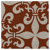 French Fleur de Lys Patternのカスタマイズ可能な色 ファブリック (クローズアップ)
