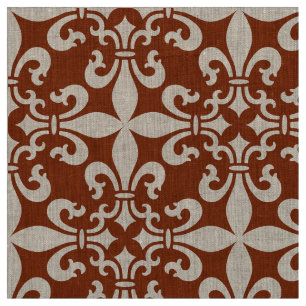 French Fleur de Lys Patternのカスタマイズ可能な色 ファブリック