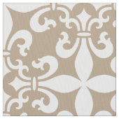 French Fleur de Lys Patternのカスタマイズ可能な色 ファブリック (クローズアップ)