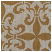 French Fleur de Lys Patternのカスタマイズ可能な色 ファブリック (クローズアップ)