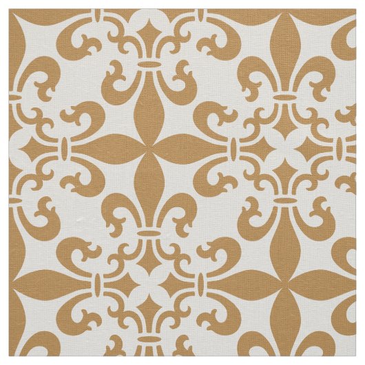 French Fleur de Lys Patternのカスタマイズ可能な色 ファブリック (見本)