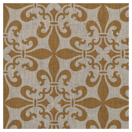 French Fleur de Lys Patternのカスタマイズ可能な色 ファブリック (見本)
