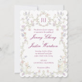 French Floral Garden  招待状 (裏面)