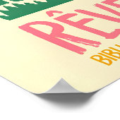 French Folk Art Print Floral Rabbit Exhibition ポスター (角)