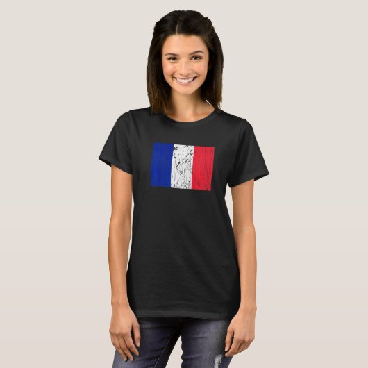 French France Flag Pride French Flag Tシャツ (正面フル)