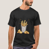 French fries and nuggets T-shirt  Tシャツ (正面)