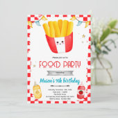 French Fries Birthday party Invitation 招待状 (スタンド正面)