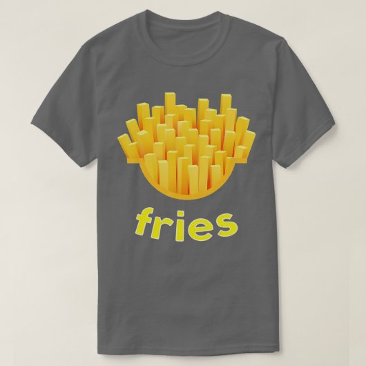 French Fries Costume French Fry Costume French Fry Tシャツ (デザイン正面)