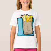French Fries Girls T-Shirt Tシャツ (正面)