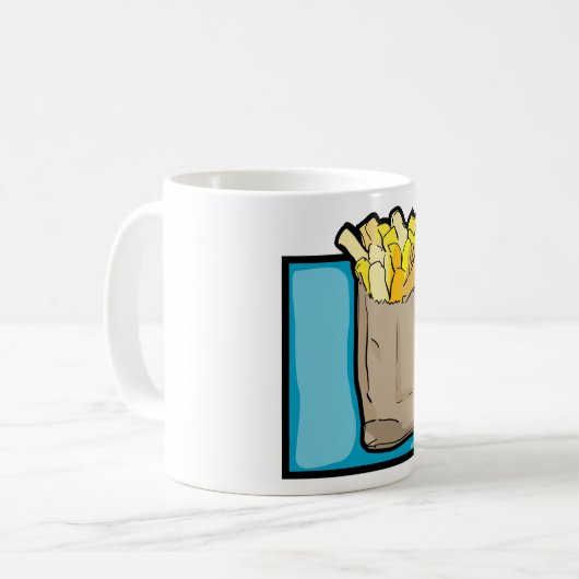 French Fries Mug コーヒーマグカップ (正面左)