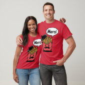 French Fries Saying Merci Tシャツ (ユニセックス)