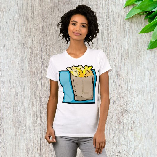 French Fries Womens T-Shirt Tシャツ