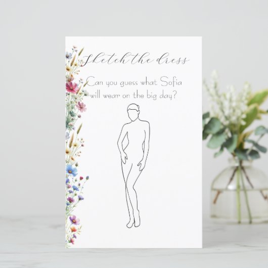 French Garden Party flower bridal shower game (スタンド正面)