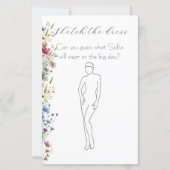 French Garden Party flower bridal shower game (正面)